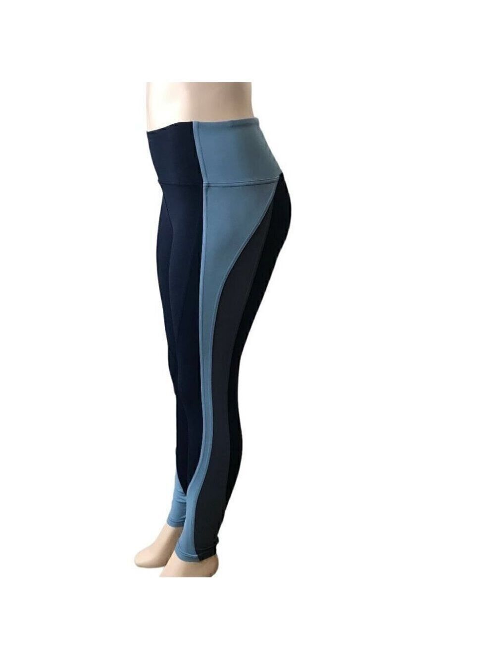 LULULEMON Navy And Baby  Blue Tights Size 6